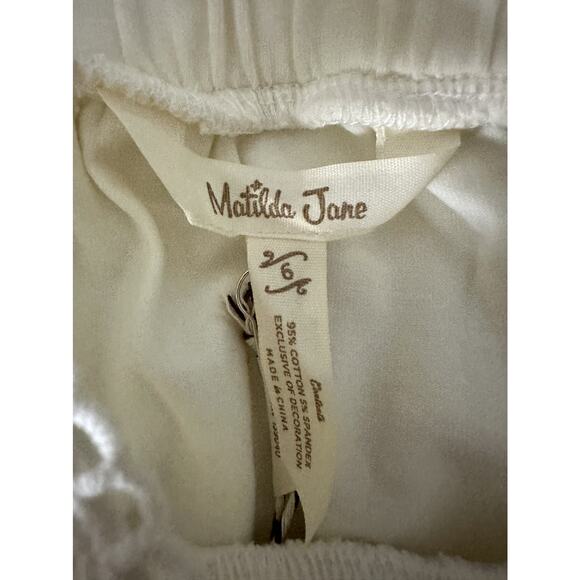 NWT Matilda Jane Enchanted Garden Cream Ruffle Coconut Tier Knit Lace Tank 6 - Picture 8 of 8